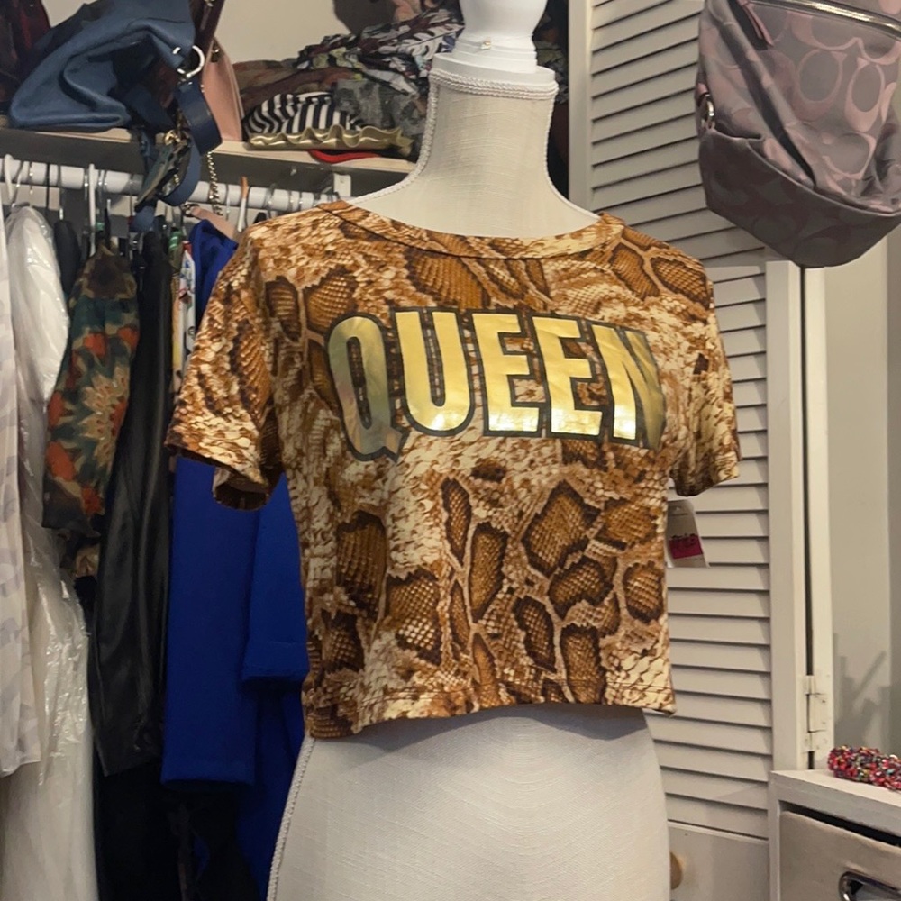 Animal Print Crop Top